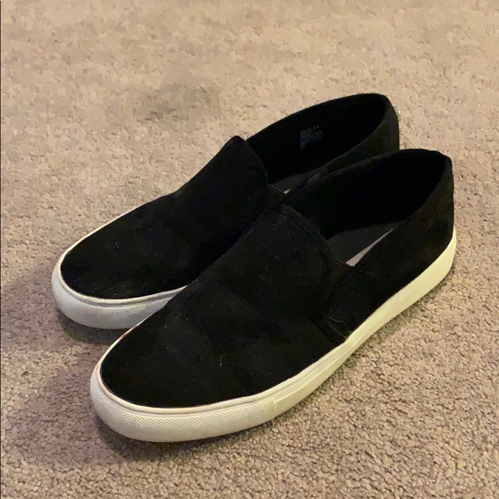 steve madden sneakers black suede